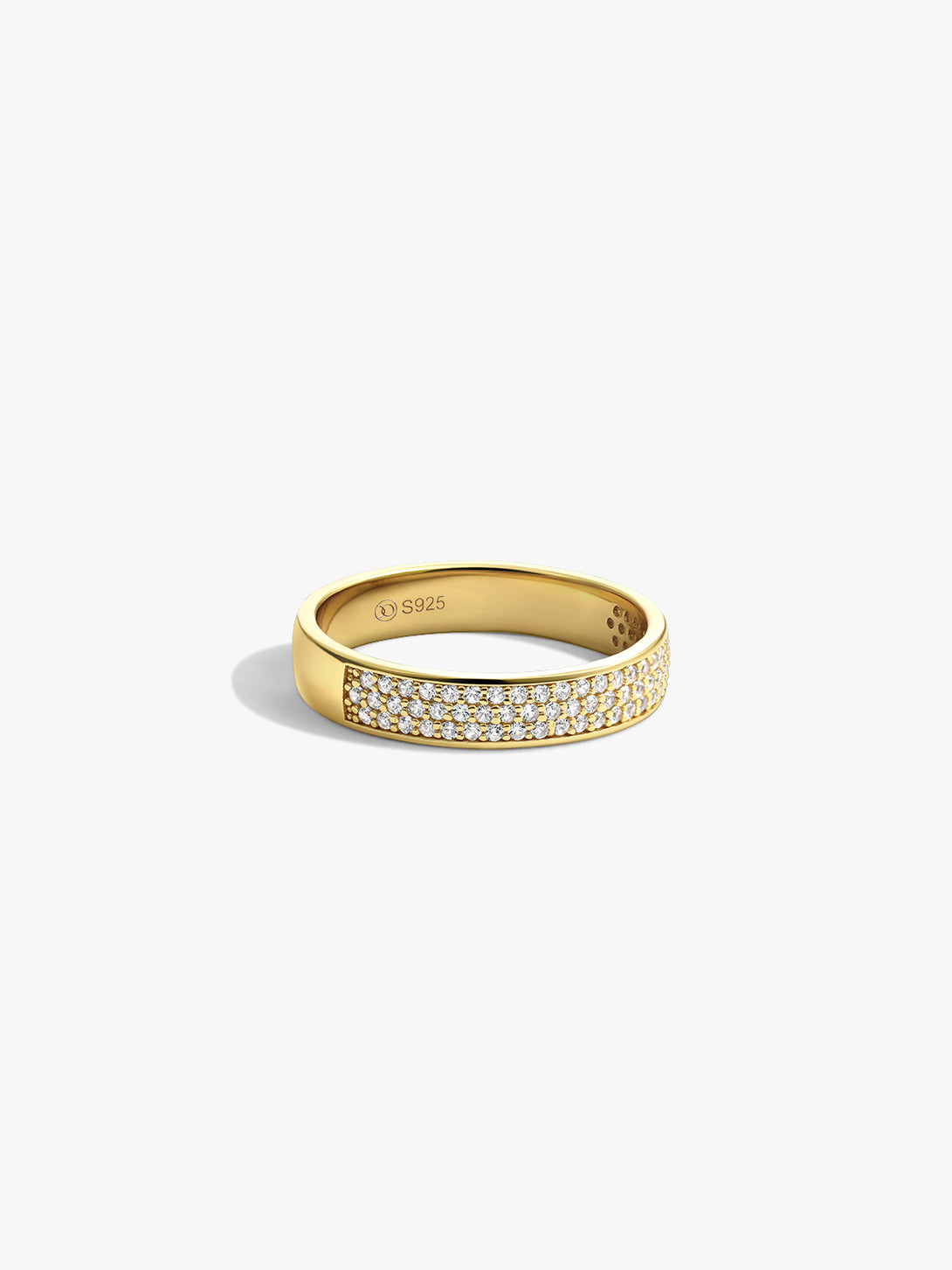 Pave Crystal Bold Stacker Ring - Band Rings - OOTDY