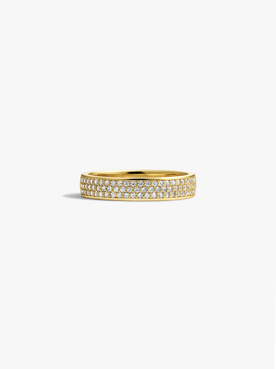 Pave Crystal Bold Stacker Ring - Band Rings - OOTDY