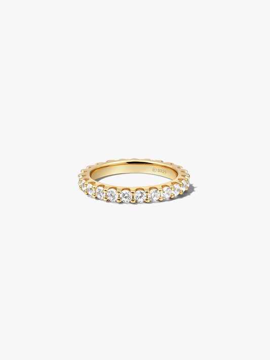 2.5mm Round Sapphire Eternity Ring