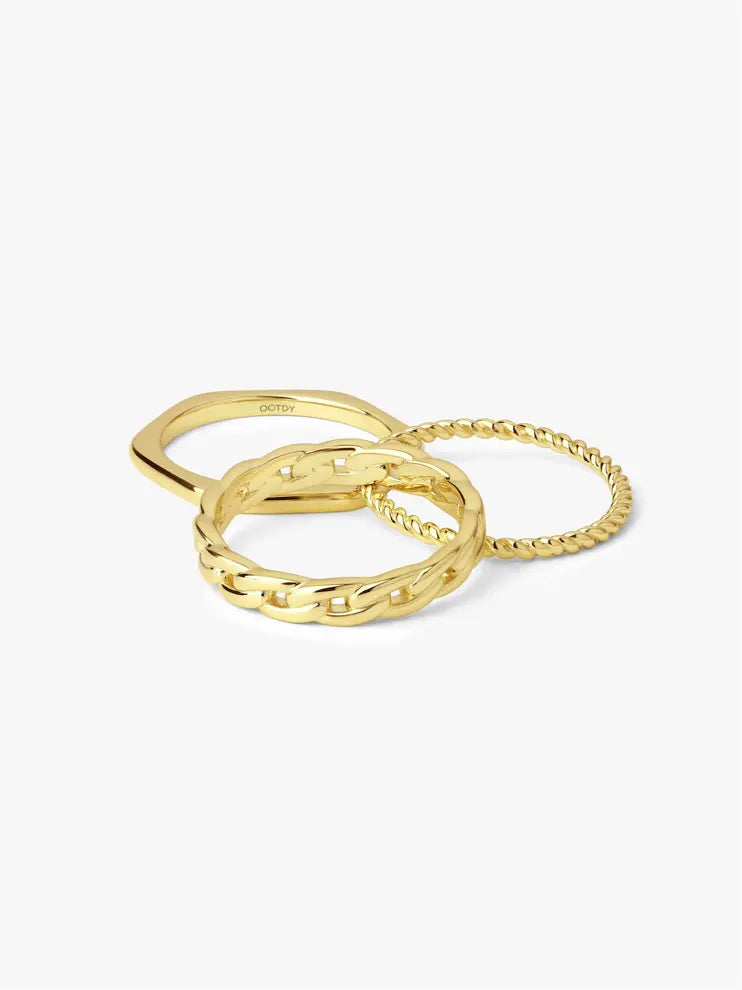 Chain Link Ring Set - OOTDY