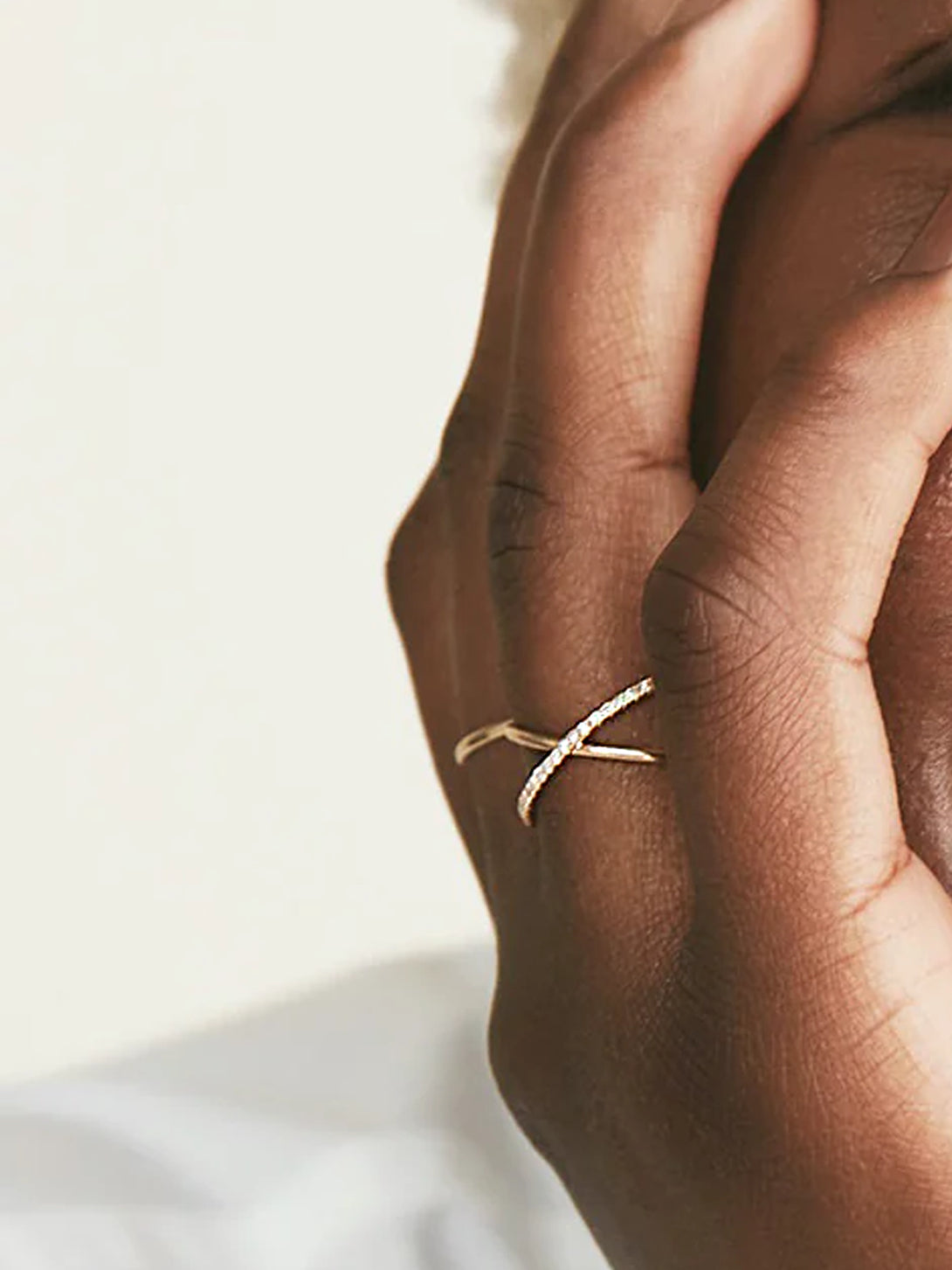 Pave Cross X Ring - X Rings - OOTDY