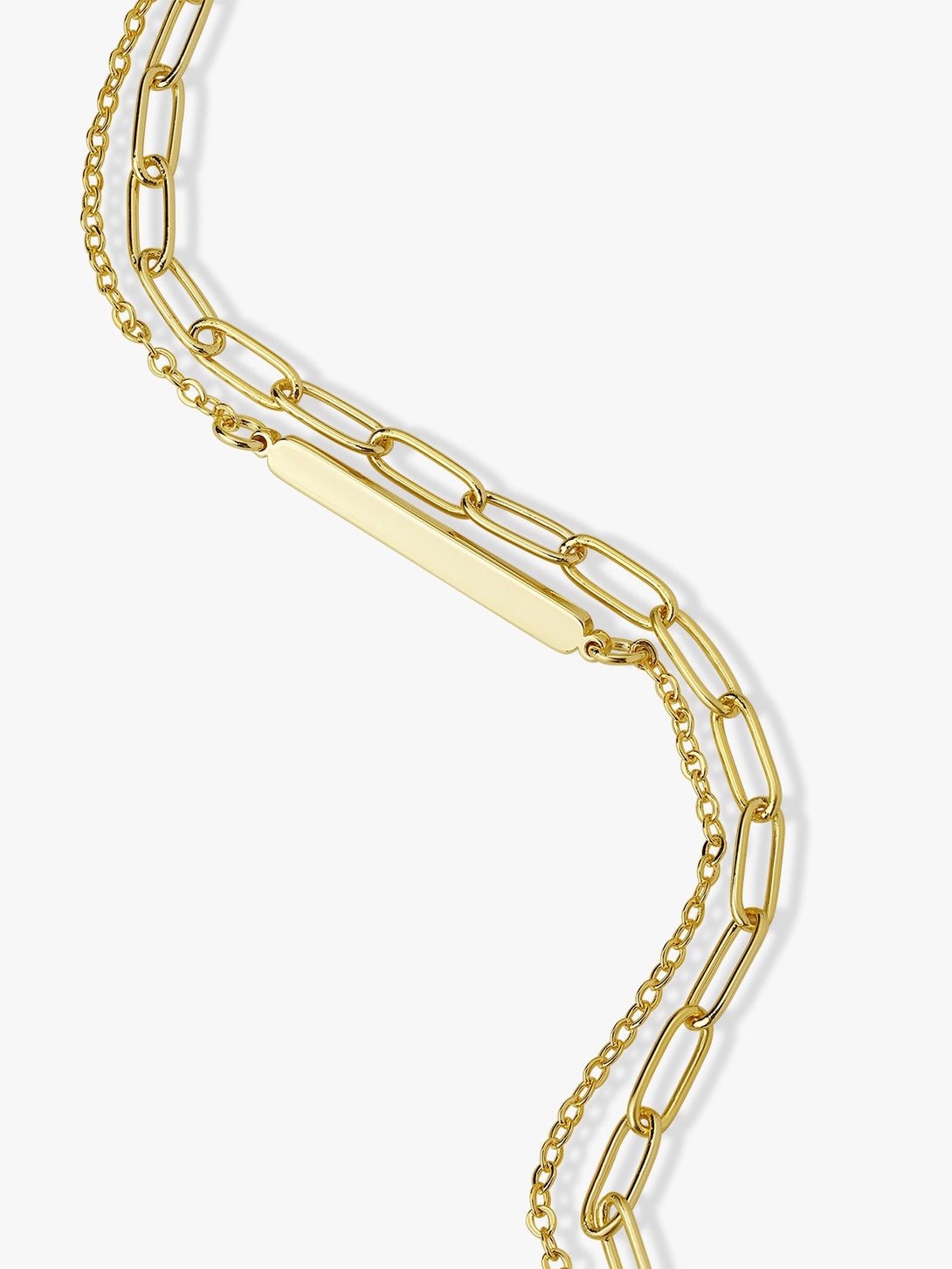 Unisex Horizontal Engravable Bar Layered Bracelets - OOTDY
