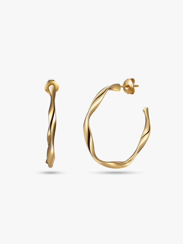 Mobius Strip Classical Round Hoop Earrings - OOTDY