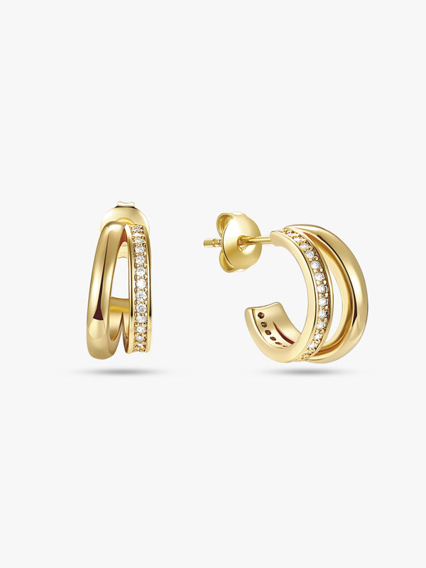 Volity Fashion Hoop Earrings for Women, Women's Hypoallergenic Gold Oval  Earrings, Jewelry Birthday Valentine's Day Gifts for Women