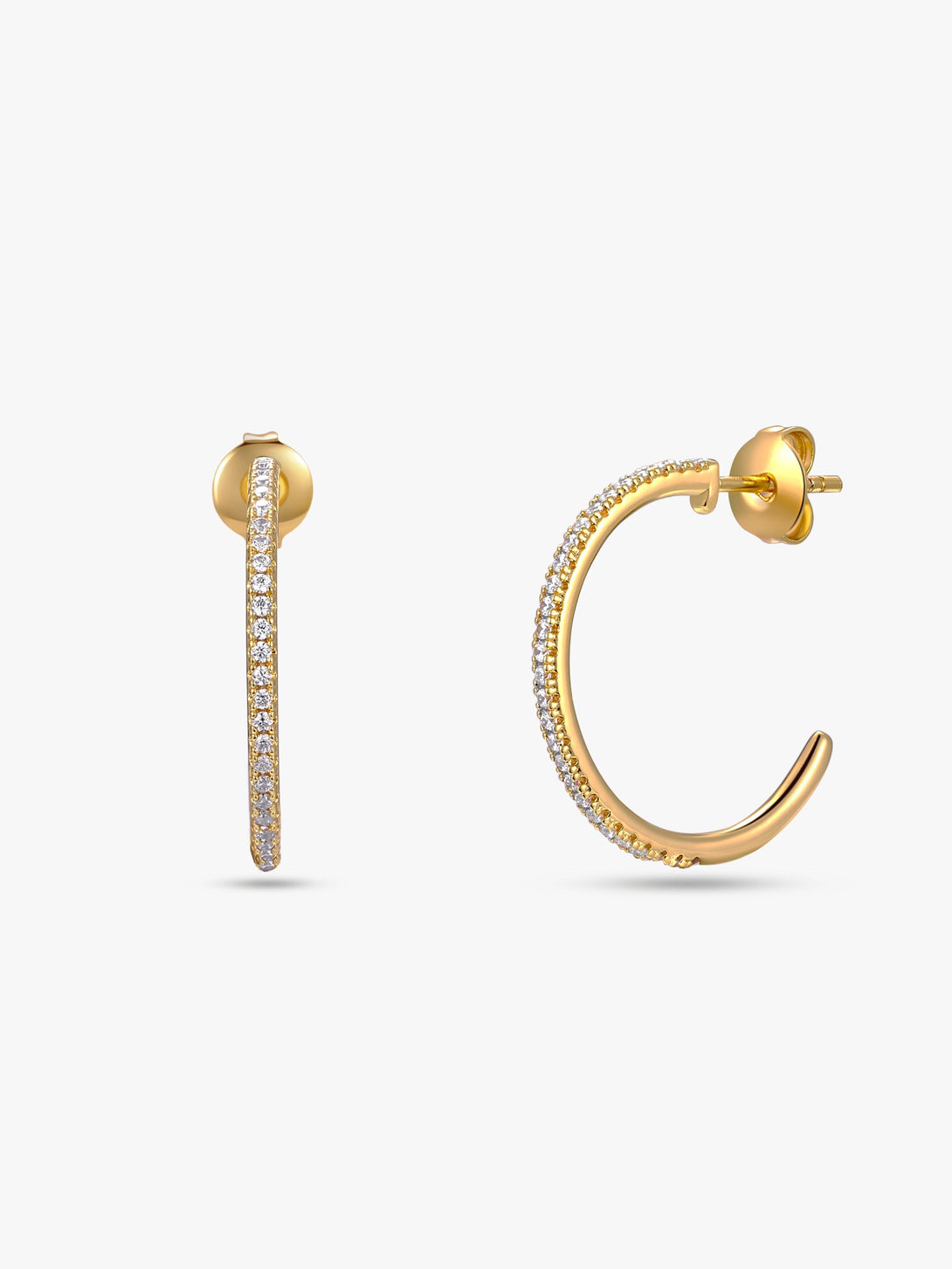 Delicate Semicircle Hoop Earrings - OOTDY