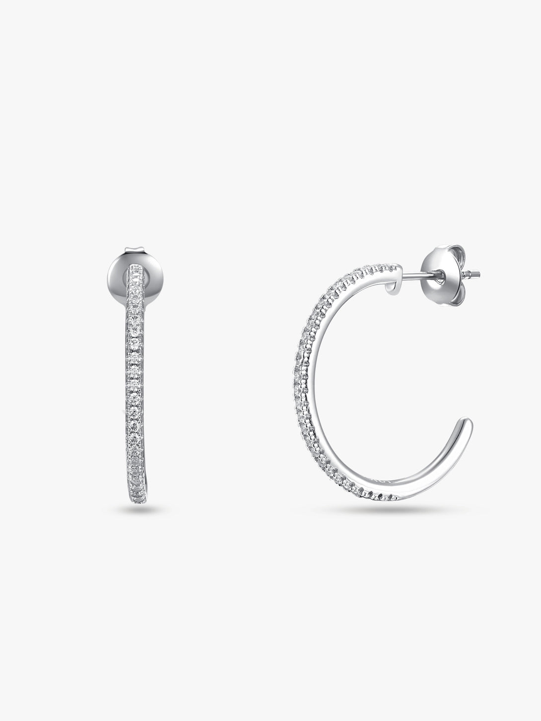 Delicate Semicircle Hoop Earrings - OOTDY