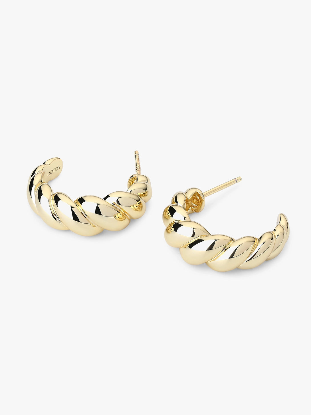 Twisted Dome Classical Hoop Earrings - OOTDY