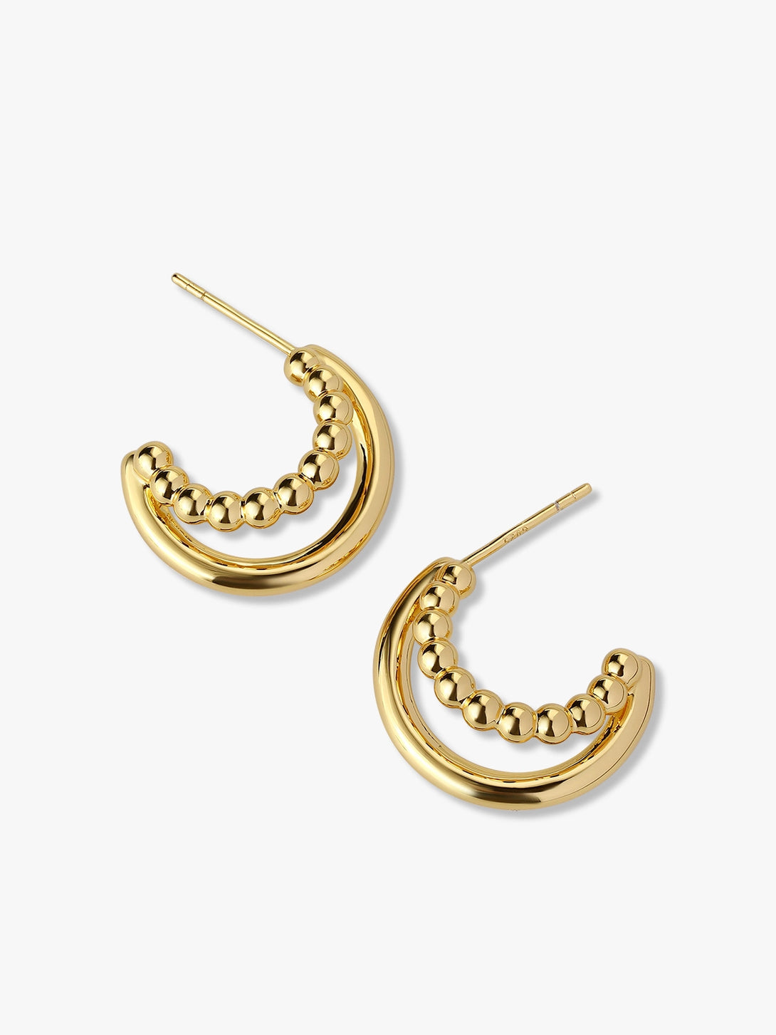 Delicate Double Hoop Earrings - OOTDY