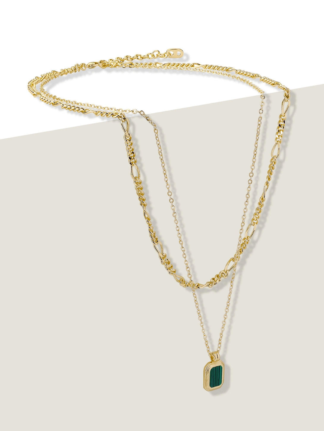 Classical Square Malachite Layered Necklaces - OOTDY