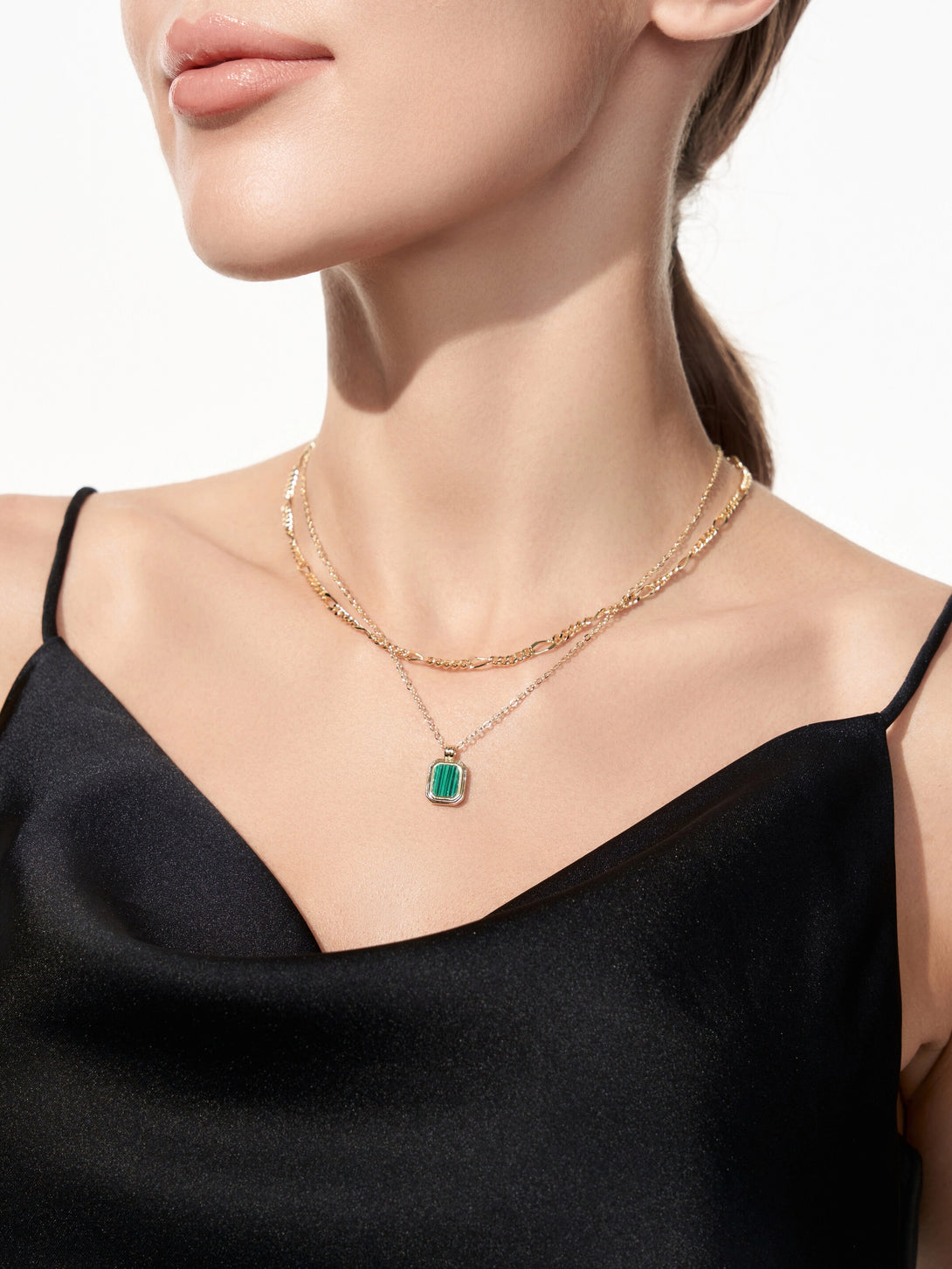 Classical Square Malachite Layered Necklaces - OOTDY