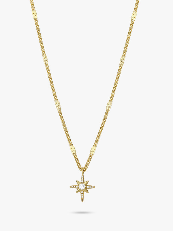 Delicate North Star Pendant Necklace - OOTDY