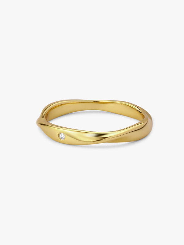 Delicate Twisted Mobius Band Ring - OOTDY