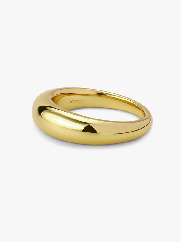 Classical Dome Round Band Ring - OOTDY