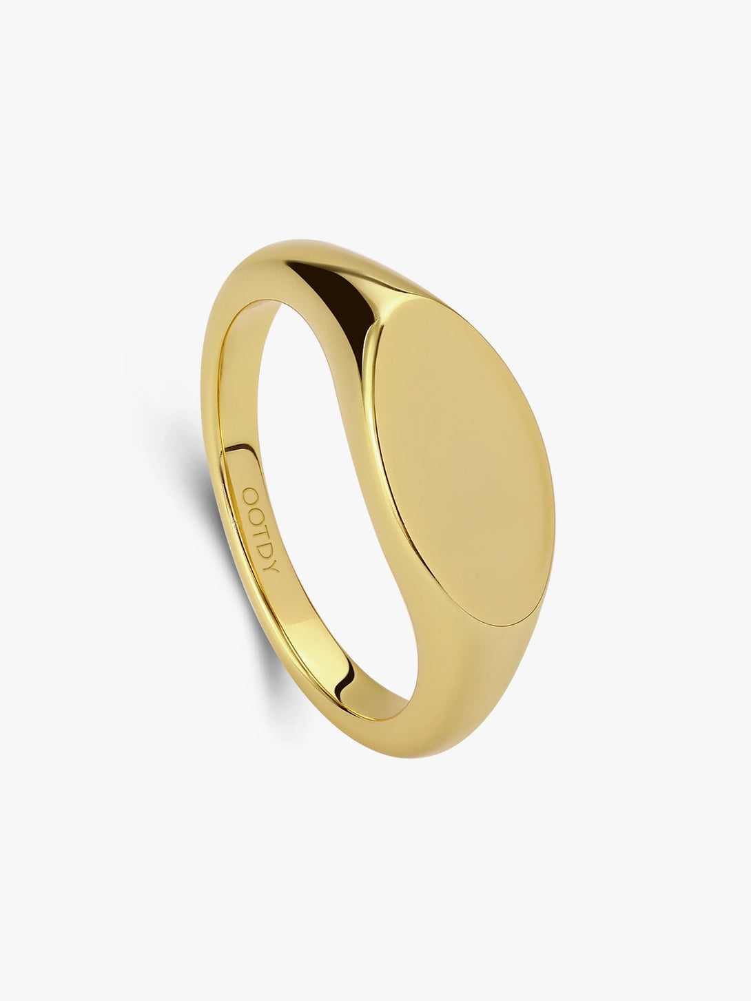 Classical Oval Signet Band Ring - OOTDY