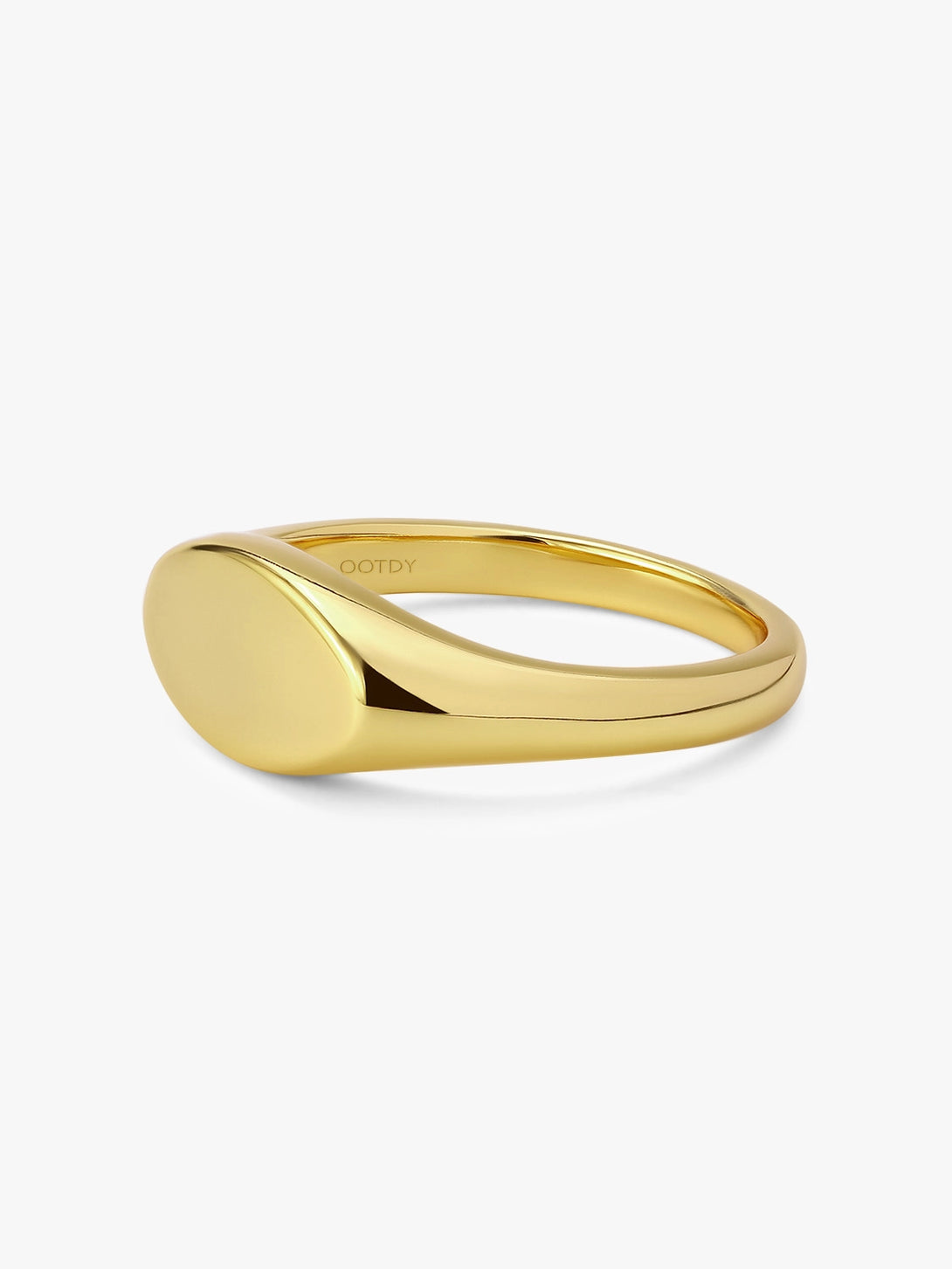 Classical Oval Signet Band Ring - OOTDY